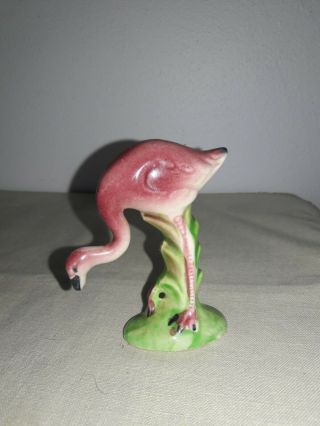 Vintage Ceramic Pink Flamingo Figurine 3 
