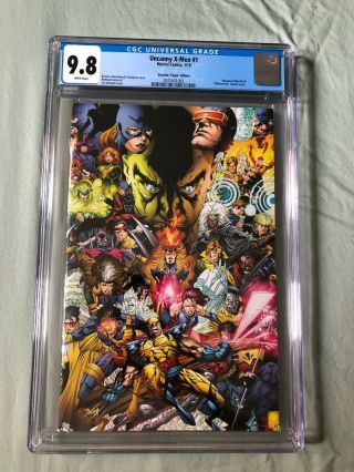 Uncanny X - Men 1 Cgc Graded 9.  8 (2019 Marvel) 1:500 Quesada Virgin Variant