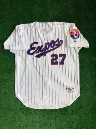 Vintage Vladimir Guerrero Montreal Expos Russell Authentic Mlb Jersey Size 52