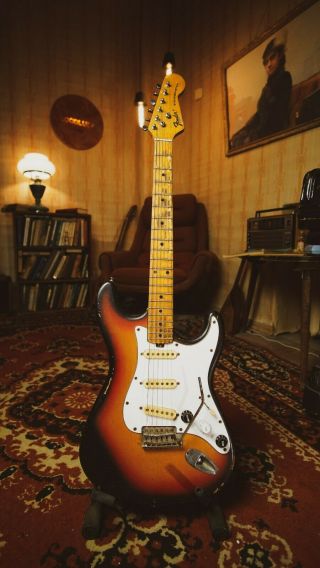 1979 Strat Sunburst Musima Lead Star Custom Shop Vintage Electric Guitar Ussr