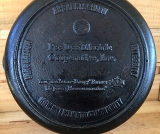 Old Pee Dee Electric Cast Iron Skillet 10 Inch North Carolina Nc Advertising