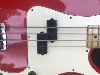 Vintage Red Peavey Fury 4 String Electric Bass - Made in the USA with OHSC 3