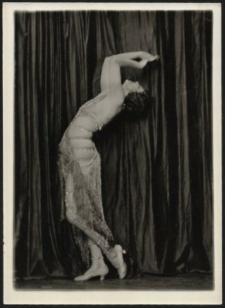 Ziegfeld Follies Showgirl Mary Lewis Charles Sheldon 1920s Risqué Photograph Nr