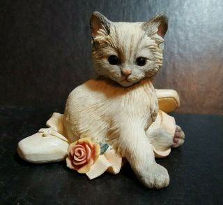 Country Artists Kitten W/ Ballet Slipper Cat Figurine 02224