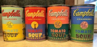 Andy Warhol Campbell’s Soup Cans - 50th Anniversary Set Of 4