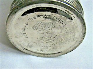 Vintage metal Early 1900 ' s American thermos bottle company No.  60 1907 3