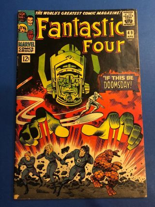 Fantastic Four 49 1966 1st Full Galactus / 2nd Silver Surfer & Galactus Hot
