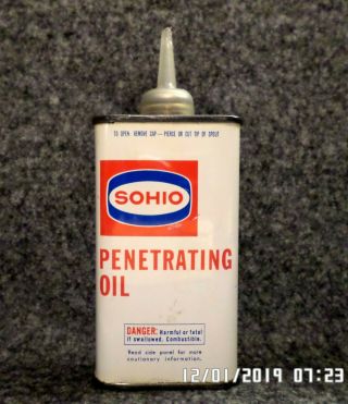 Sohio Penetrating Oil: 4 - Ounce Oil Can (empty)