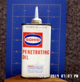 SOHIO PENETRATING OIL: 4 - ounce oil can (empty) 2