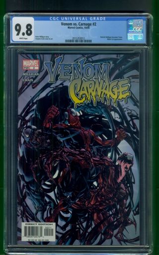 Venom Vs.  Carnage 2 (2004) Cgc Graded 9.  8 Patrick Mulligan Becomes Toxin