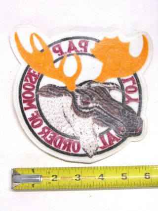 NOS VINTAGE P.  A.  P.  LOYAL ORDER OF MOOSE EMBROIDERED 6 