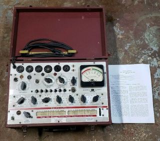 Vintage Hickok Model 600 Dynamic Mutual Conductance Vacuum Tube Tester Machine