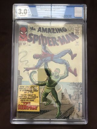 Spider - Man 20 - Cgc 3.  0 (gd/vg) : First Appearance Of The Scorpion