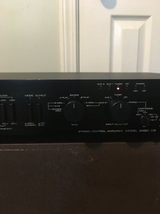 VINTAGE KENWOOD BASIC C2 Preamp Preamplifier w/MM&MC Phono Section 3