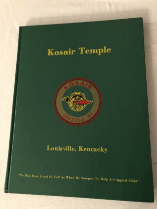 Vintage Kosair Shriners Temple Louisville Kentucky Book Unique Gift Idea