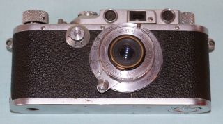 Vintage Leica D.  R.  P.  Ernst Leitz Wetzlar 35 MM Camera w Elmar lens 237811 3