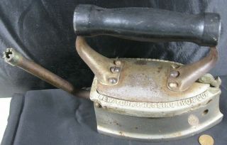 Antique Cast Iron Natural Gas Iron Ideal York Pressing Iron Co 1915