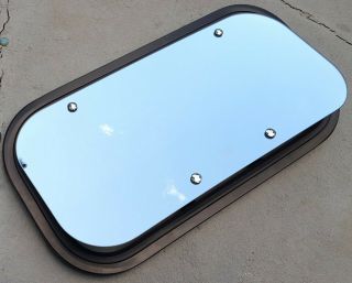 Universal Car Sunroof Pop Up Mirror Glass Diy Install Vintage 1981 Old Stock