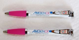 Drug Rep Ambien Cr Gorgeous White And Pink Heavy Metal 2 Pens