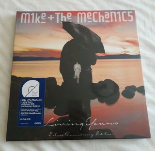 Mike And The Mechanics : Living Years Vinyl/cd Box Set With Signed 12×12 Print