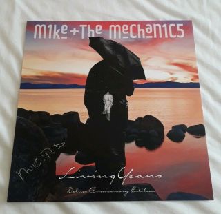 Mike and The Mechanics : Living Years Vinyl/CD Box set With Signed 12×12 Print 2