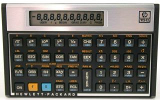 Vintage Hewlett Packard Hp 15c Scientific Calculator Case Rpn