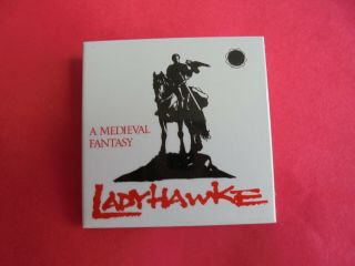 Cool Vintage 1984 Warner Bros Ladyhawke Medieval Fantasy Movie Promo Pinback