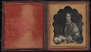 Young Lady With Freckles Identified 1/6 Plate Daguerreotype E928 3