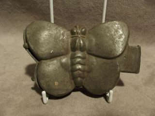 Vintage E & Co.  N.  Y.  Pewter Ice Cream Mold Butterfly 679