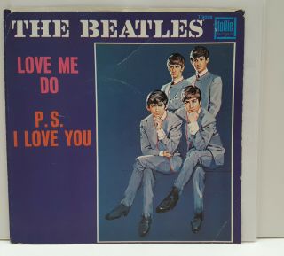 The Beatles - Tollie 9008.  01 (spizer) Love Me Do/p.  S.  I Love You Record Jacket