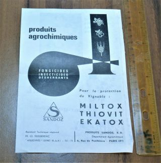Miltox Thiovit Ekatox Sandoz Pharmacy Chemicals Albert Hoffman Lsd Agrochemiques