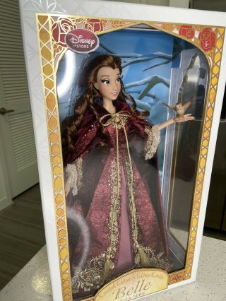Disney Store Limited Edition Beauty And The Beast Winter Belle 17” Doll