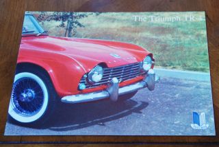 Triumph Tr4 First Us Brochure Prospekt,  1961