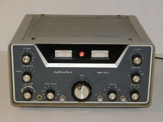 Vtg 1960s Hallicrafters Sx - 117 Ham Amateur Band Radio Vacuum Tube Audio Receiver