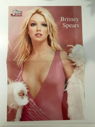 Britney Spears Pin Up Poster Centerfold Ice Age Printed In Chile