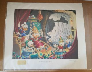 Signed Carl Barks " In The Cave Of Ali Baba " 11/245 Ar Publishing