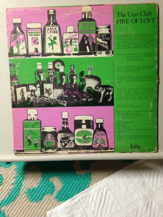 The Gun Club - Fire Of Love Lp 1st Pressing RUBY RECORDS 1981 Vinyl Punk Album 2