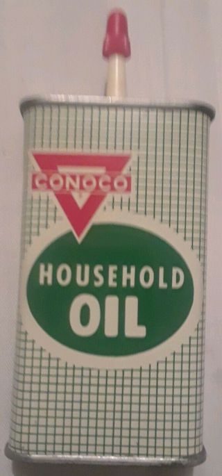 Vintage Conoco 4oz.  Household Oil Can,  N.  O.  S.  Never Opened