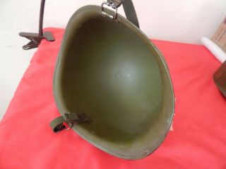 Vintage U.  S.  Military Vietnam Era M - 1 Steel Helmet with Liner Dated 19March69 2