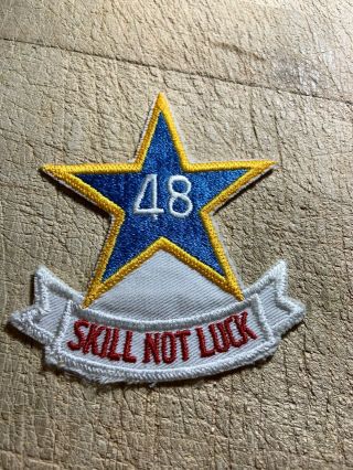 Cold War/vietnam? Us Army Patch - 48th Assault Helicopter Skill Not Luck -