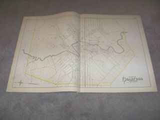 1882 Map Plan Of Cranford Township Nj J E Robinson & R H Pidgeon A H Mueller