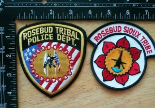 Rosebud Tribal Police Department Patch South Dakota (2 Patches)