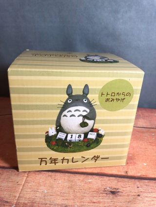 Studio Ghibli My Neighbor Totoro Perpetual Calendar Desk Set Mib (20)
