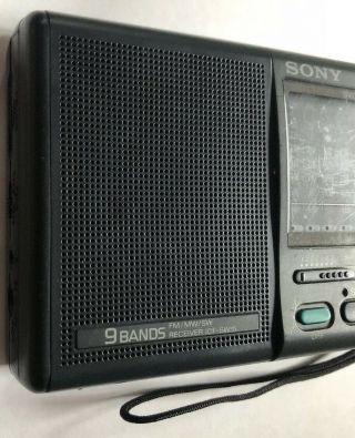 Vintage SONY ICF - SW15 Pocket World 9Band RADIO Receiver SW/MW/FM Dual Conversion 3