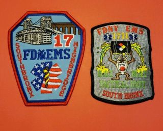 York City Fire Department Ems Patches Station 17