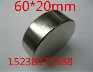 N52 Diameter D60 X 20mm Round Neodymium Permanent Magnets Ndf Eb