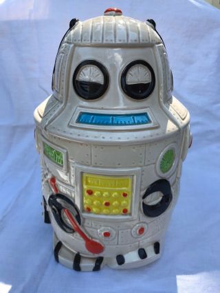 Vintage Robot Shaped Cookie Jar Japan 1960 