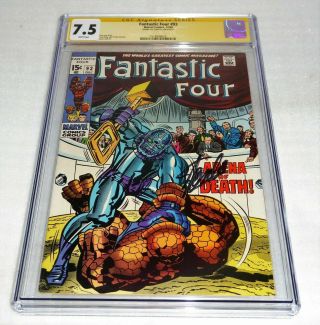 Fantastic Four 93 Cgc 7.  5 Ss Signature Series Signed Stan Lee