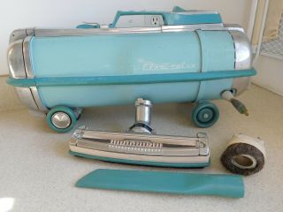 Vintage Electrolux Vacuum Cleaner Turquoise Model Automatic G 3 Accessorie