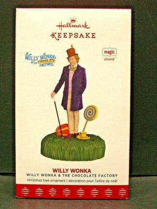 Retired Hallmark Willy Wonka And The Chocolate Factory Ornament W/ Box Euc